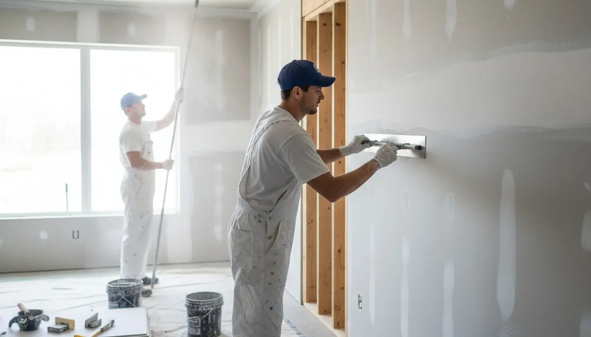 Drywall repair service in Warwick, RI for cracked and damaged walls by Warwick Paint Pros
